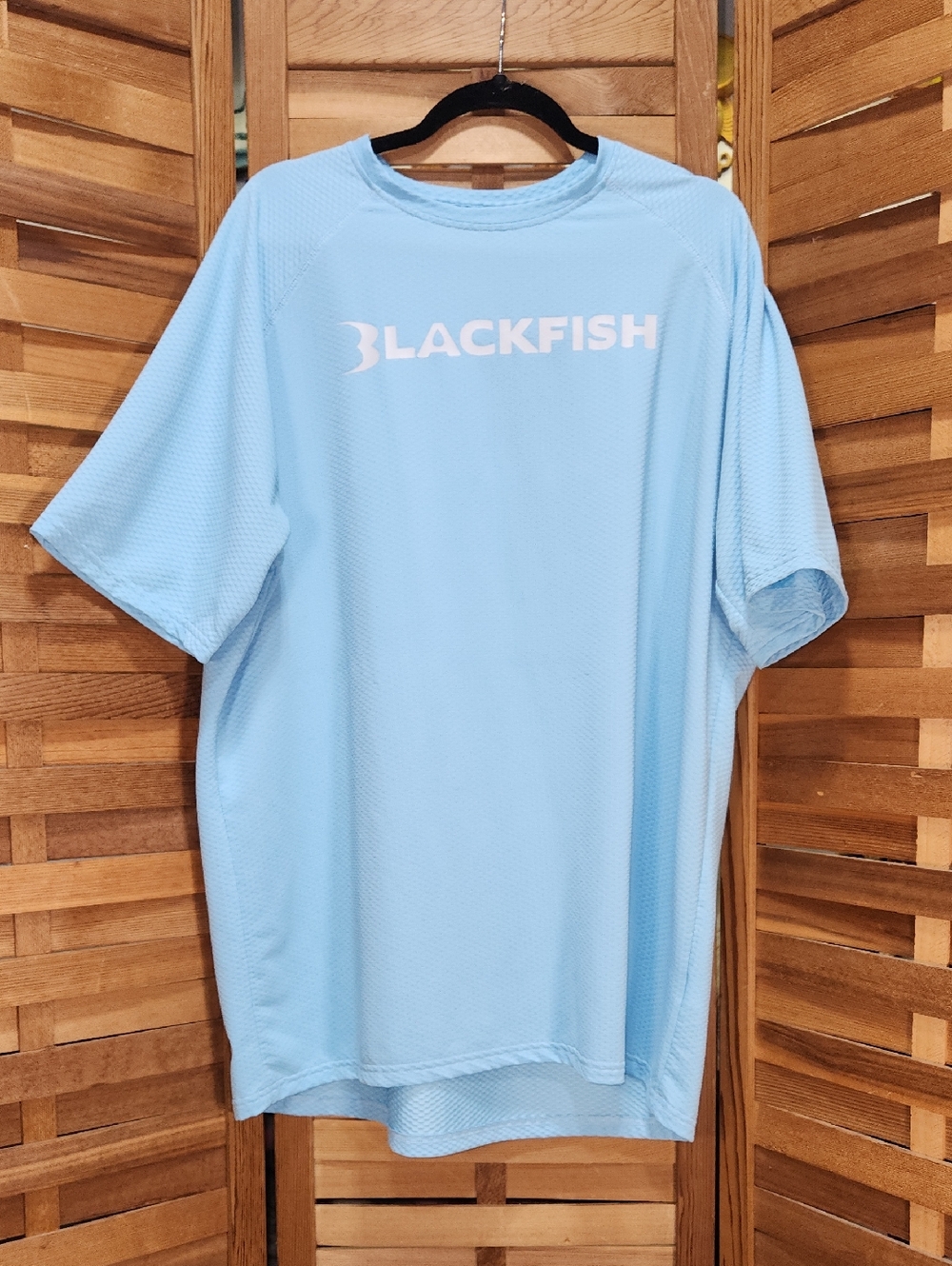 Blackfish Blue Short Sleeve Performance Tee Men XXL Polyester Fishing Shirt